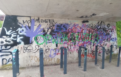 Skatepark tijdelijk gesloten door verwijdering graffiti