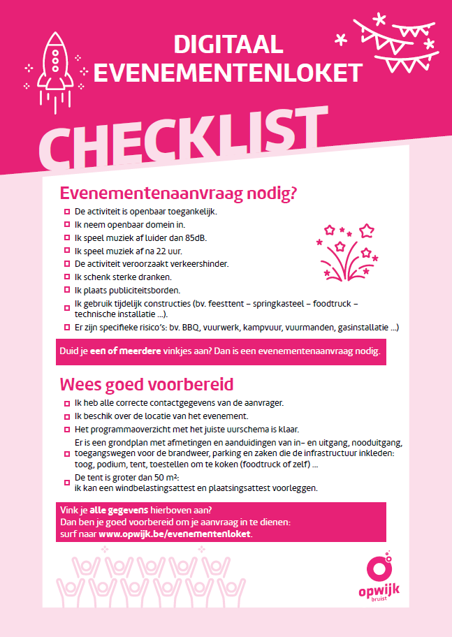  Checklist digitaal evenementenloket