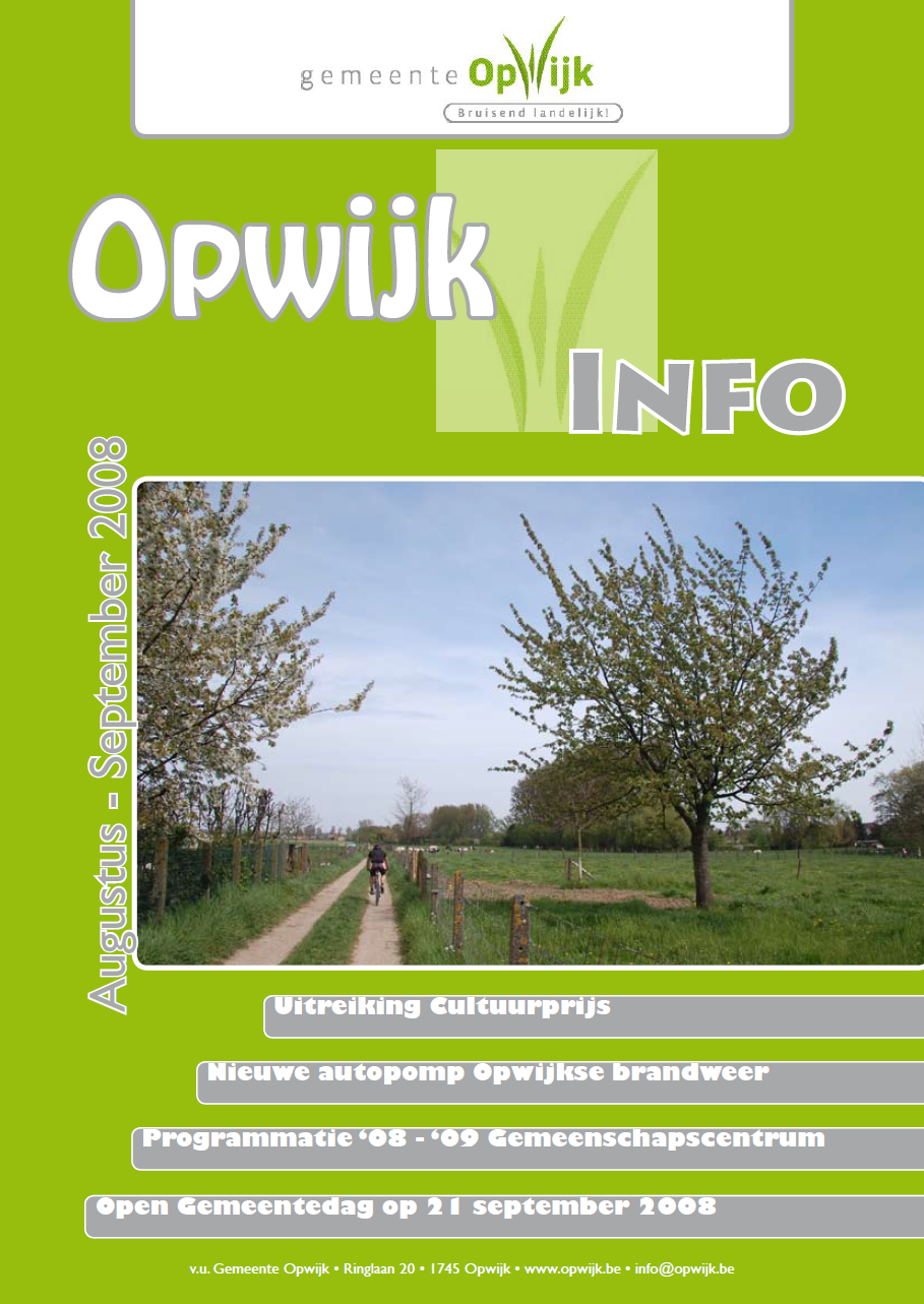  Infoblad augustus - september 2008