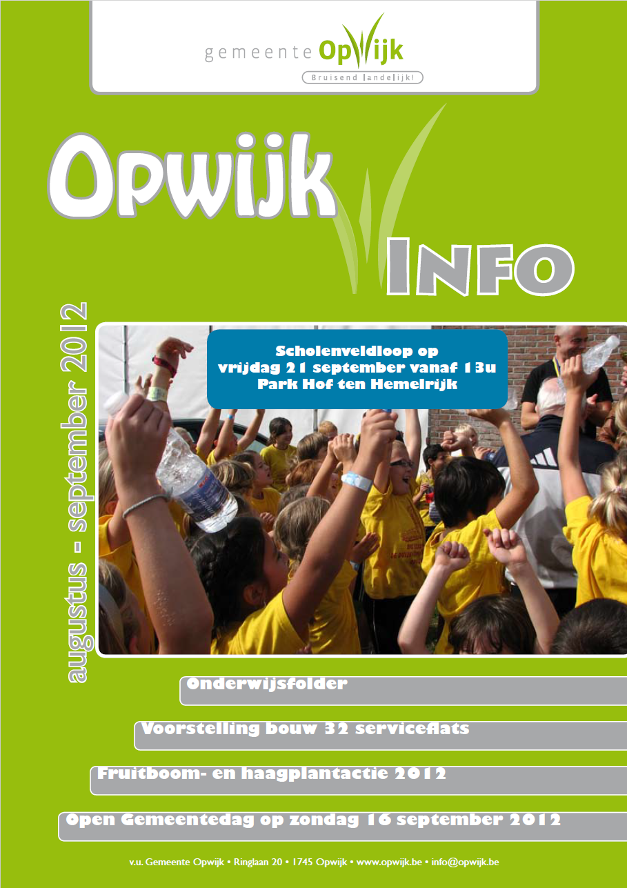 Infoblad augustus - september 2012